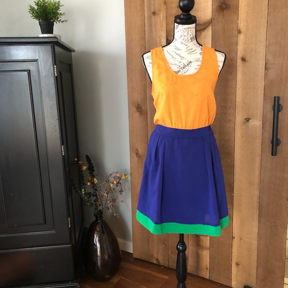 LOVERICHE COLOR BLOCK SUMMER DRESS!!!!